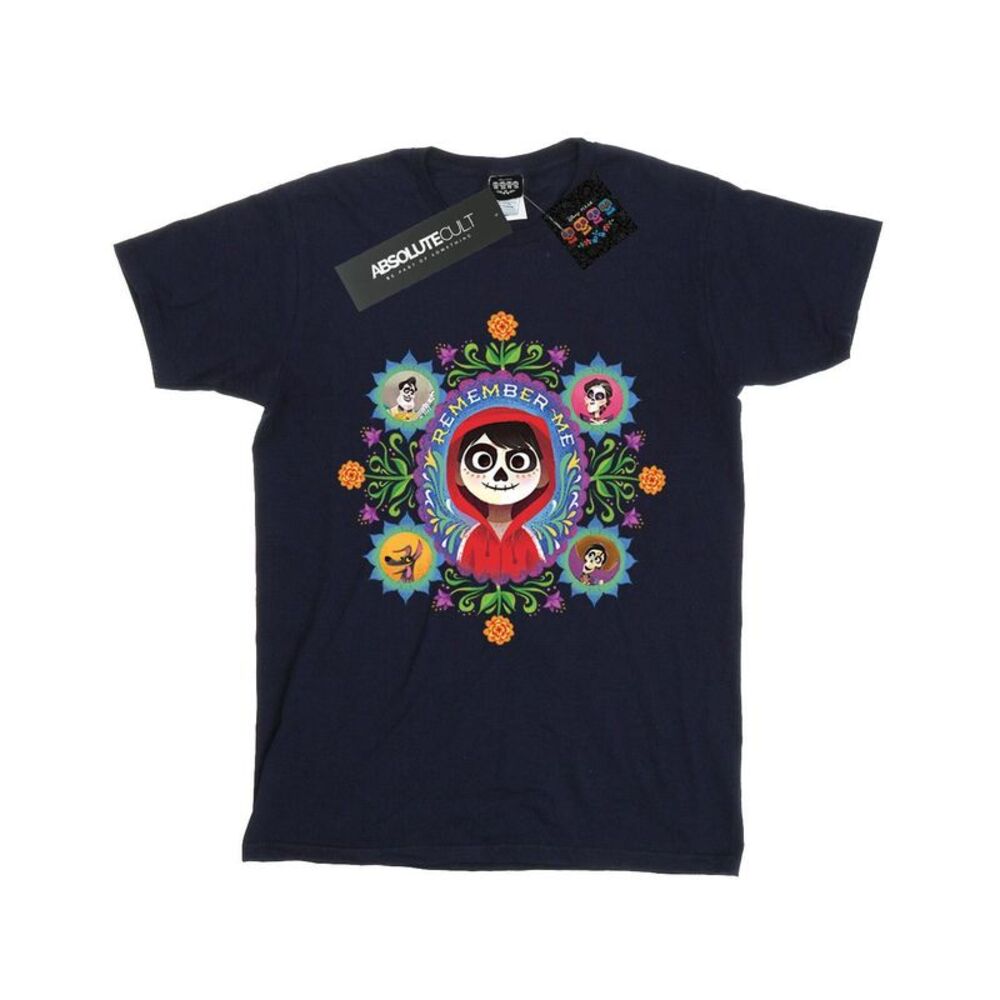 Coco Girls Remember Me Cotton T-Shirt / Navy Blue